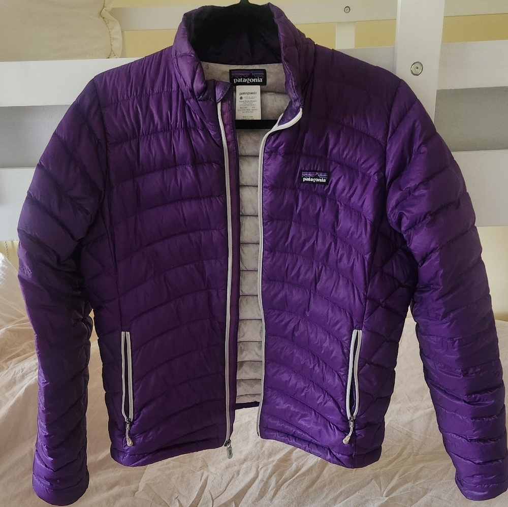 Patagonia Special Edition Down Sweater Jacket Puffer Purple #11892 Women's Med - Picture 2 of 9